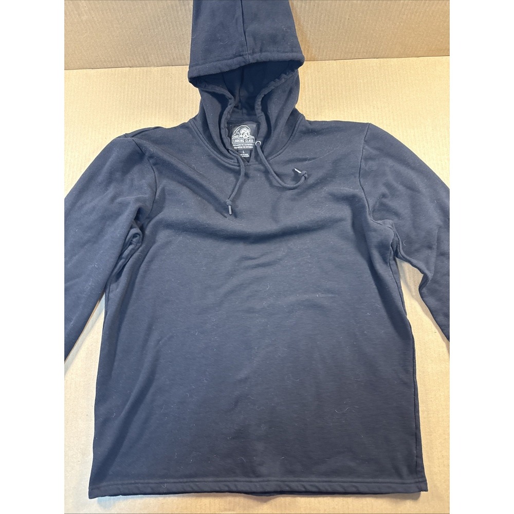 Lurking Class Hoodie Men's Large Black Fleece Pullover